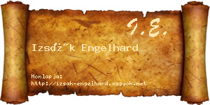 Izsák Engelhard névjegykártya